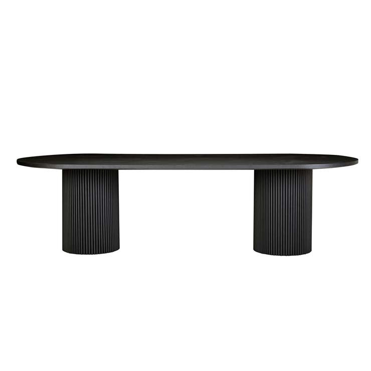 Benjamin Ripple Table Benjamin Ripple Dining Table Black 2800mm – the design library