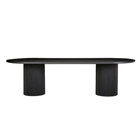 benjamin ripple dining table black 2800mm