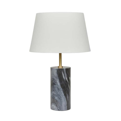 easton marble table lamp white/grey