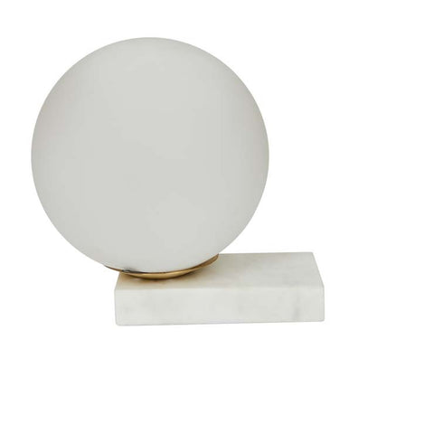 easton orb table lamp white