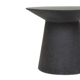 Livorno Round Side Table Black Speckle
