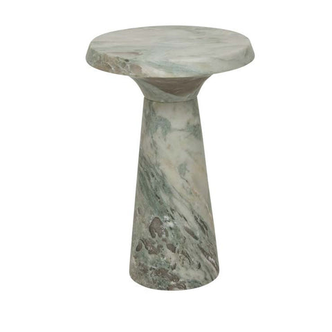 rufus contour marble side table onyx