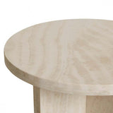 Amara Curve Side Table Natural Travertine