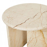 amara pebble side table brown vein
