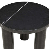 amara round side table black