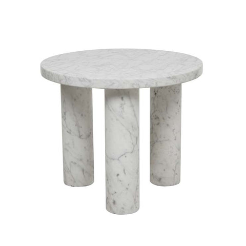 amara round side table white