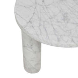 Amara Round Side Table White