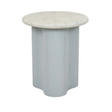 Artie Wave Ripple Side Table Powder Blue