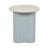 Artie Wave Ripple Side Table Powder Blue