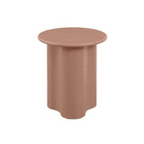 artie wave side table washed terracotta