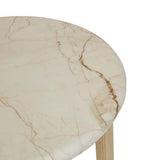Camille Side Table Brown Vein Marble