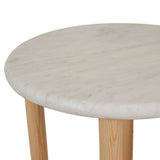 Camille Side Table White Marble