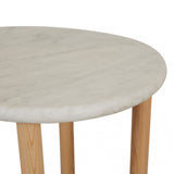 Camille Side Table White Marble