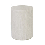 elle round block side table tall natural