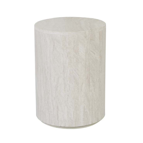 Elle Block Round Side Table Tall Natural
