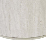 Elle Block Round Side Table Tall Natural