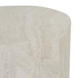 Elle Block Round Side Table Tall Natural