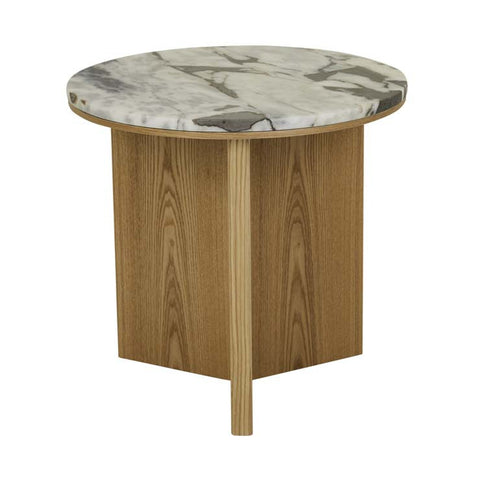 Elsie Round Side Table Ocean Marble