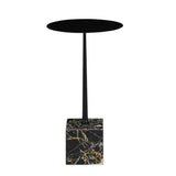 Verona Pillar Side Table Portoro