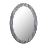 Rufus Oval Mirror Dark Grey Marble