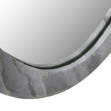 rufus oval mirror dark grey marble