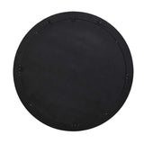 Rufus Round Mirror Black Marble