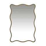 Verona Wave Mirror Antique Brass