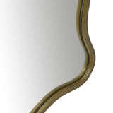 verona wave mirror antique brass