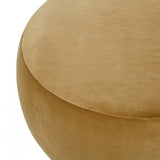 Kennedy Button Ottoman Soft Moss Velvet