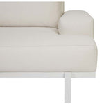 aruba platform two seater right arm sofa canvas