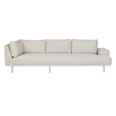 Aruba Platform Two Seater Right Chaise Canvas