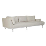 aruba platform two seater right chaise canvas