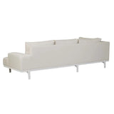 Aruba Platform Two Seater Right Chaise Canvas