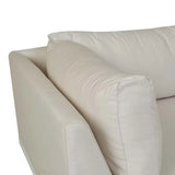 aruba platform two seater right chaise canvas