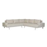 Aruba Platform Two Seater Right Chaise Canvas
