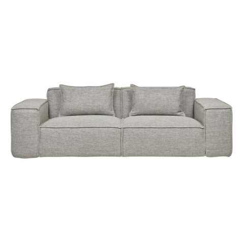 felix block three seater sofa cement