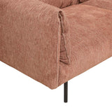 felix fold three seater sofa rust