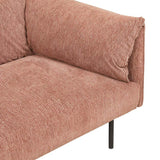 felix fold three seater sofa rust
