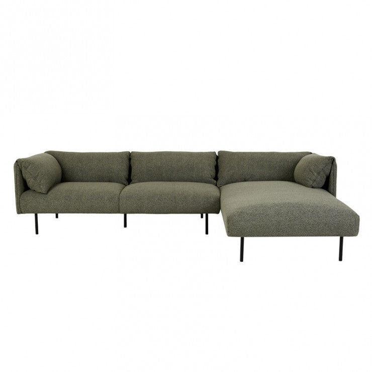 felix fold right chaise sofa set sage