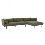Felix Fold Right Chaise Sofa Set Sage