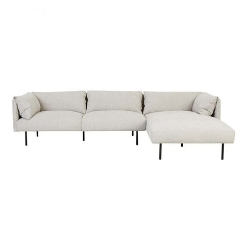 felix fold right chaise sofa set windy grey