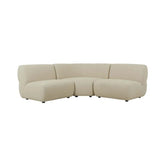 Juno Cloud Corner Sofa Cashew Tweed