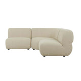 Juno Cloud Corner Sofa Cashew Tweed