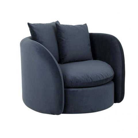 Juno Orb Sofa Chair Bluestone Velvet