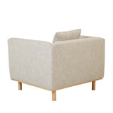 sidney fold sofa chair barley/natural