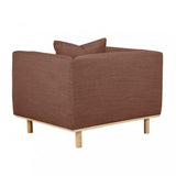 sidney fold sofa chair rust speckle