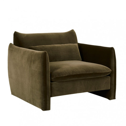 Sidney Peak Sofa Chair Caper Velvet