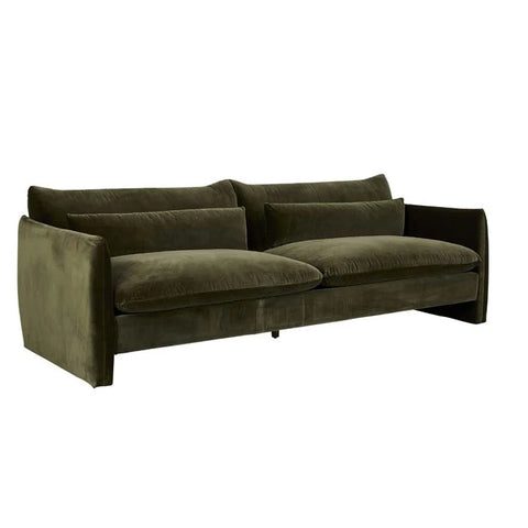 Sidney Peak Three Seater Sofa Caper Velvet