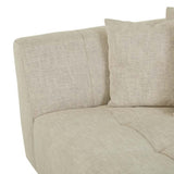 sidney slouch right chaise sofa barley