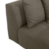 sidney slouch centre sofa chair cinder grey